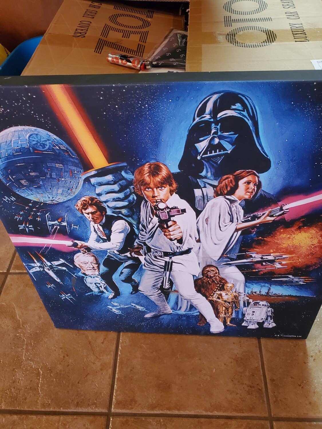25 By 25 Inch Lighted Star Wars A New Hope Picture