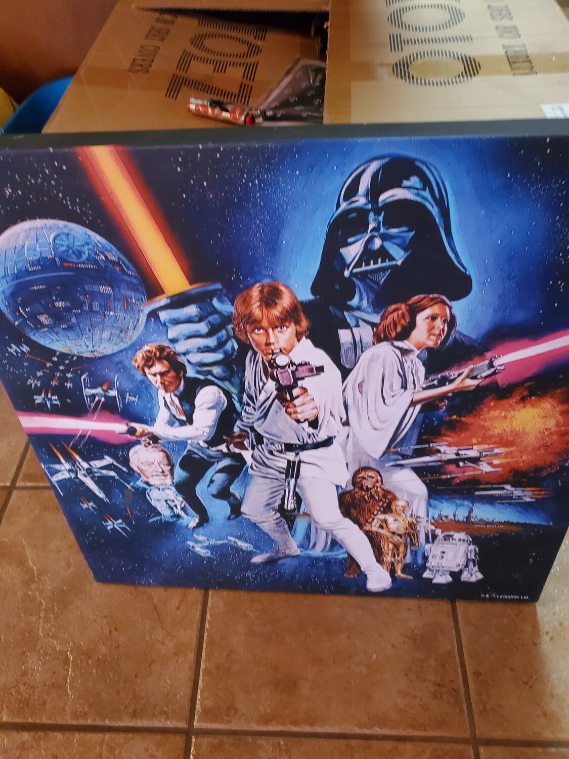 25 By 25 Inch Lighted Star Wars A New Hope Picture