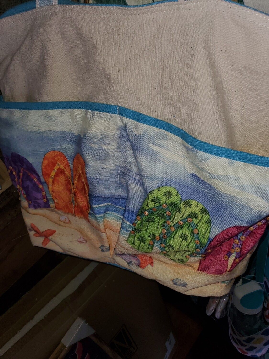 Flip flop beach bag