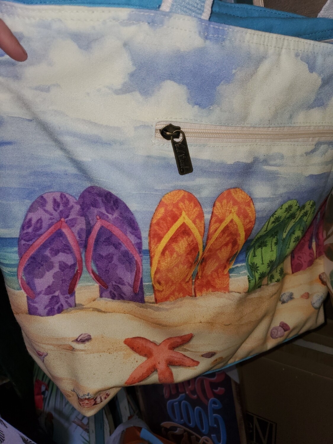 Flip flop beach bag