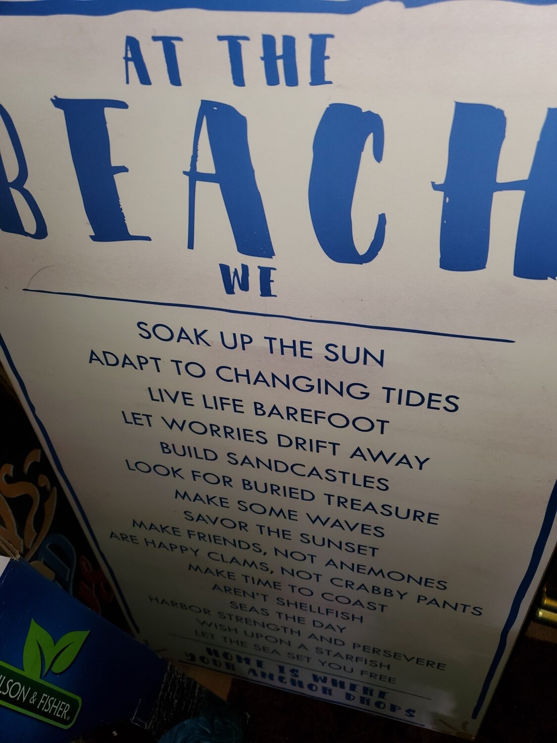 Beach sign