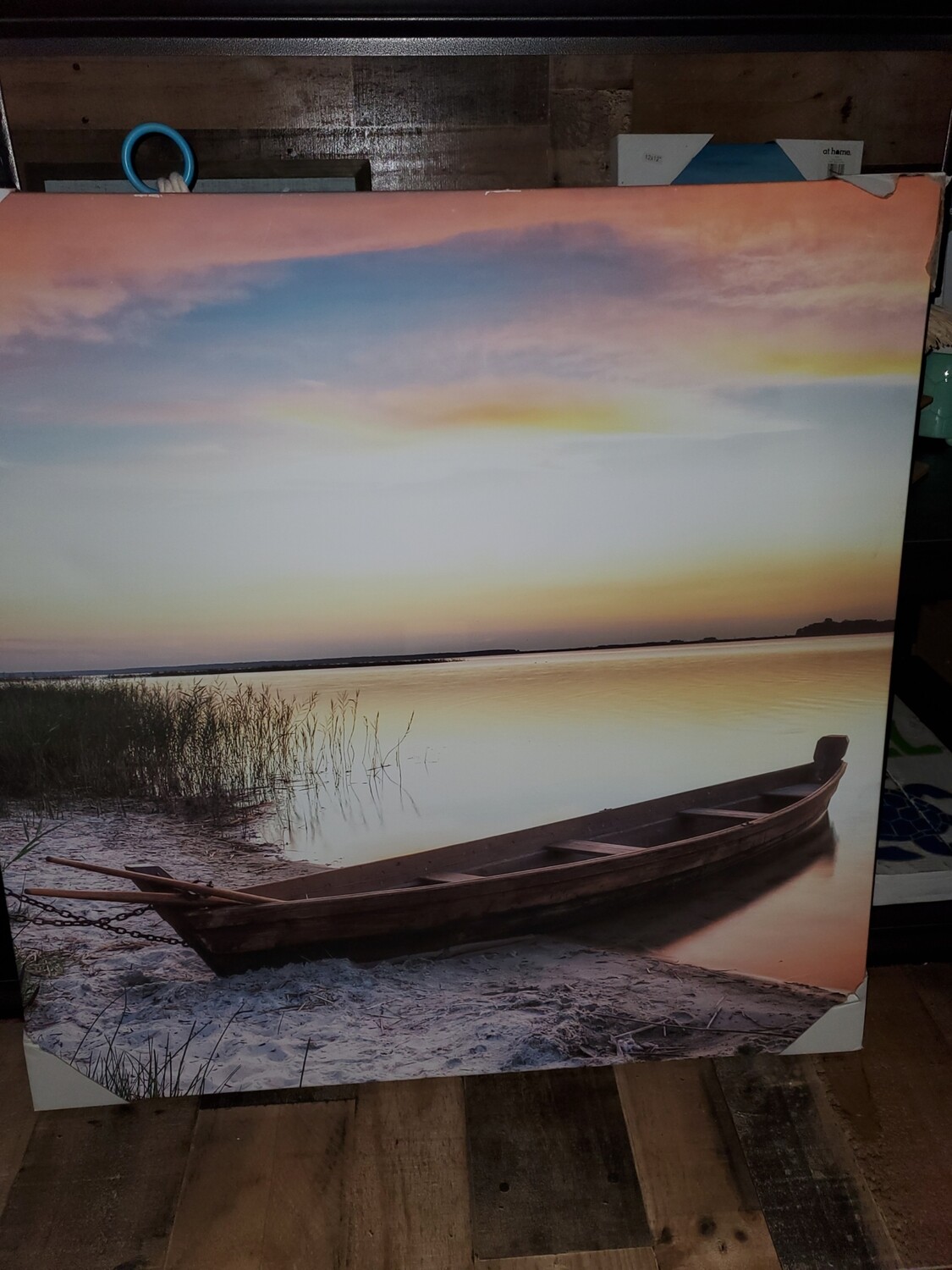 Boat sunset pic