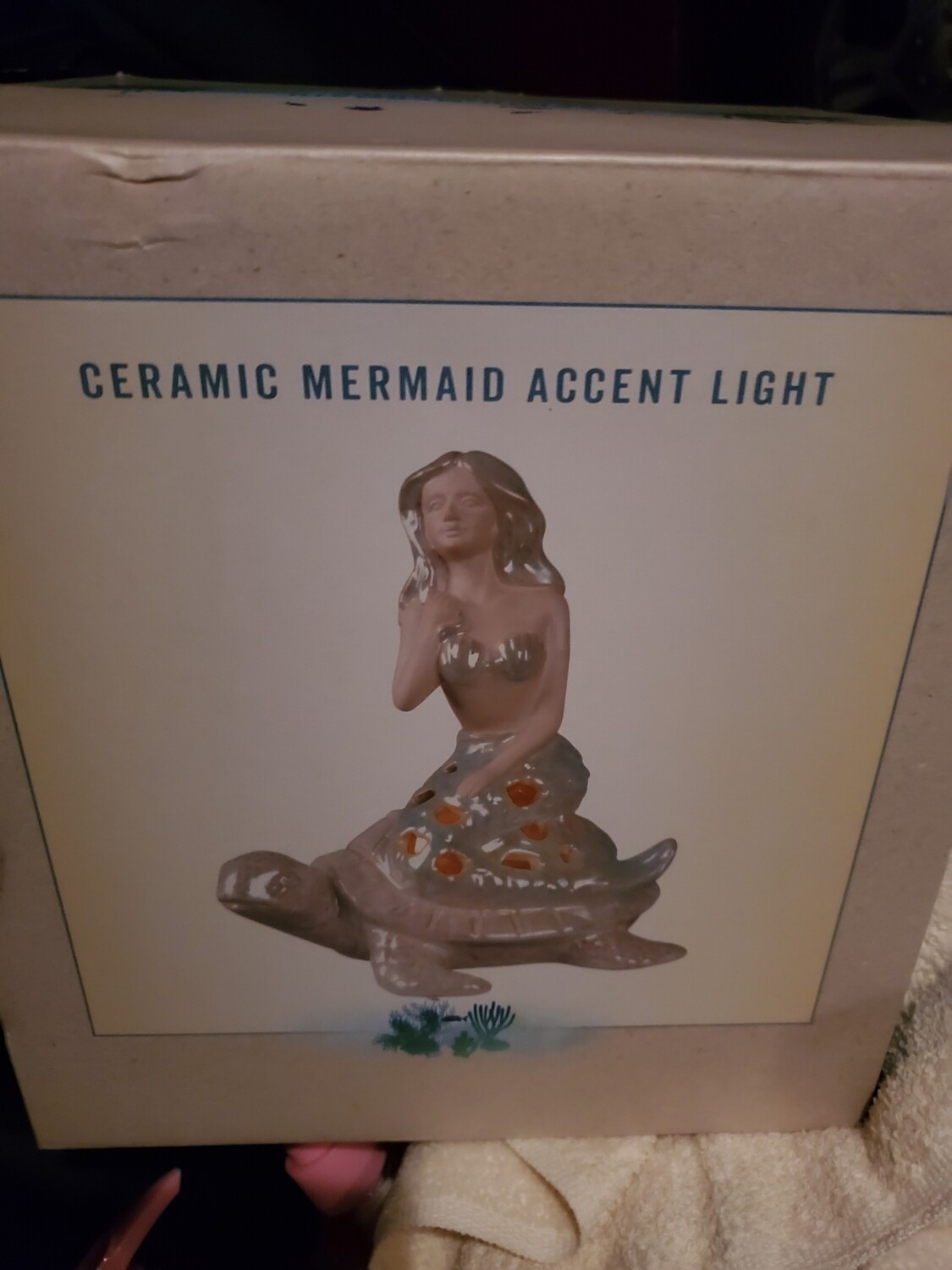 Mermaid  ceramic accent light