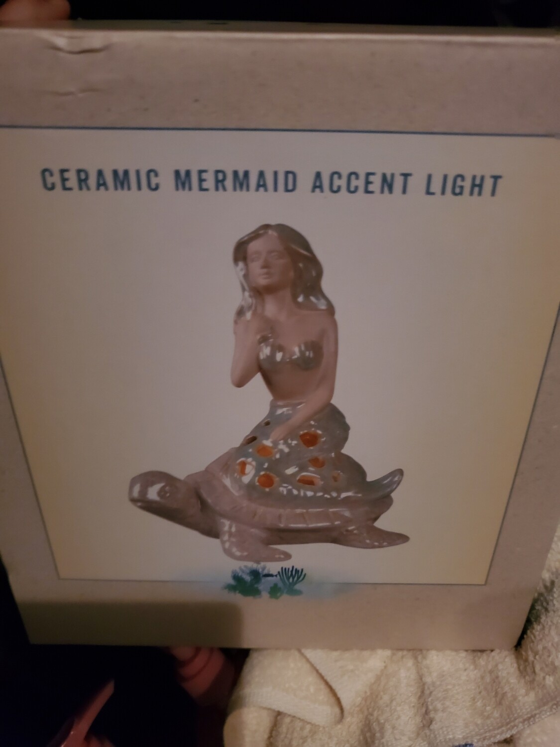Mermaid  ceramic accent light