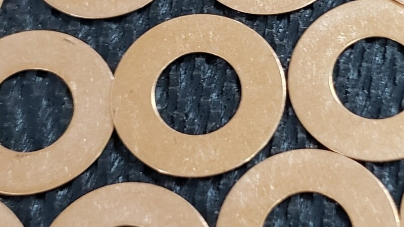 Phosphor Bronze Washers (6) for Atom, N2, Holey-Nerd and Shadow
