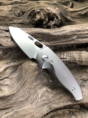 NERD LINERLOCK with MAGNACUT Blades 3D Contoured TITANIUM Scales MOTHER'S DAY RELEASE See FAQ #1