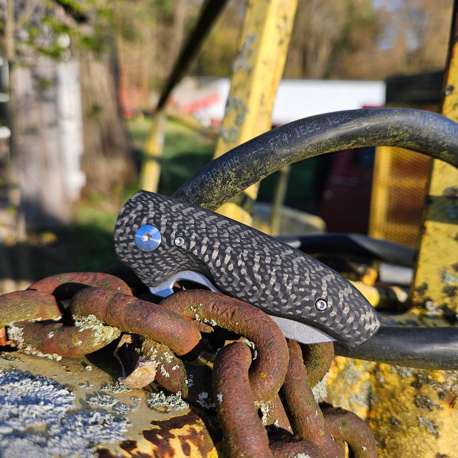 NERD Knives, HOLEY NERD Linerlock MagnaCut Steel Blade: CARBON FIBER 3D Contoured