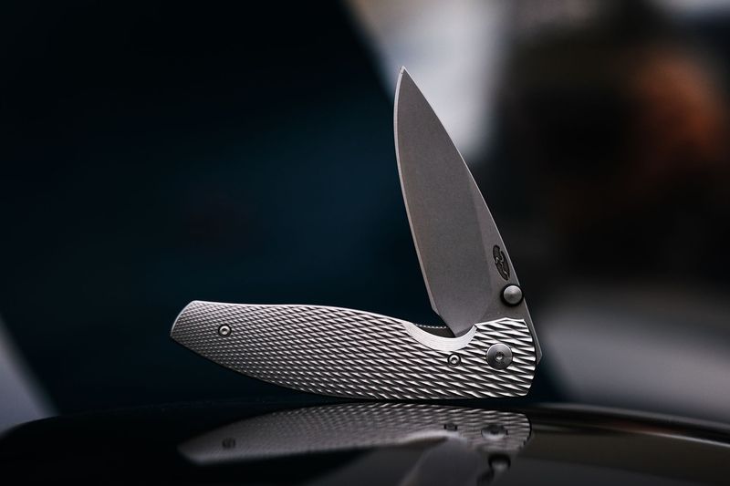 ATOM Knives Custom Hollow-Ground G10 and Titanium
