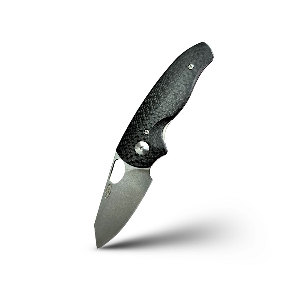 NERD Knives, HOLIER NERD Linerlock MagnaCut LIVE!: CARBON FIBER 3D Contoured