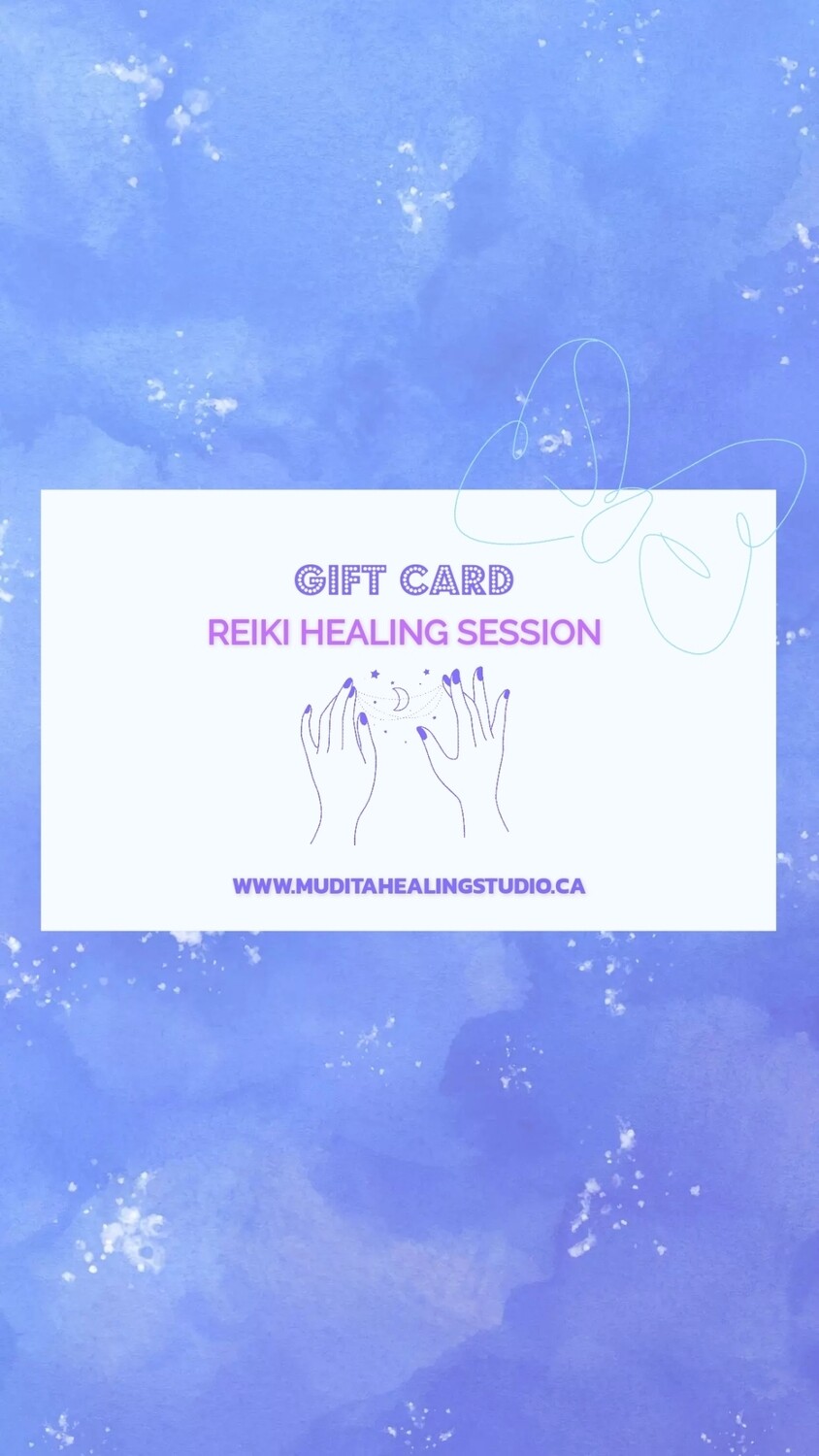 MUDITA GIFT CARD - Reiki Healing Session (in-person or Google Meet)