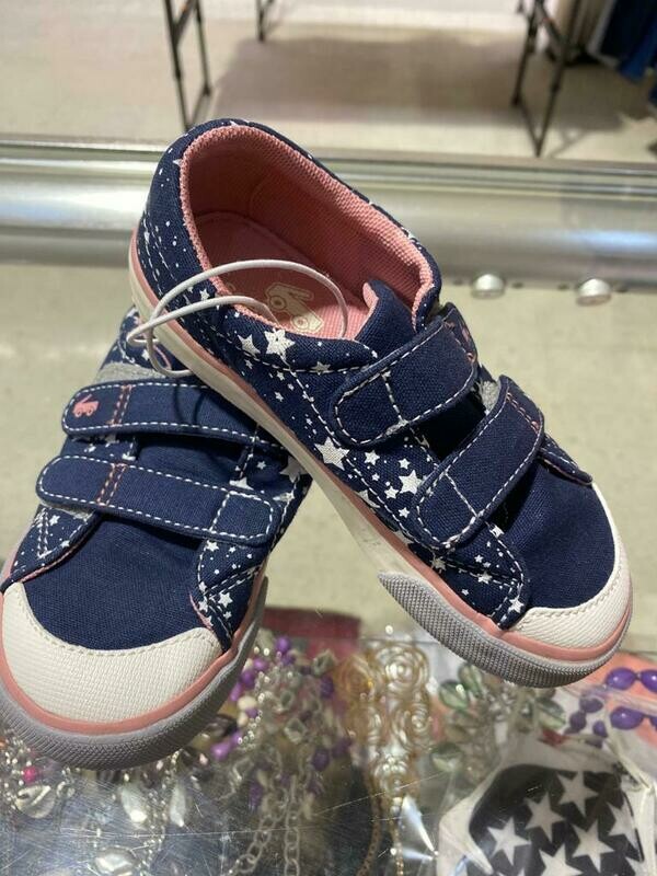 Blue toddler shoes