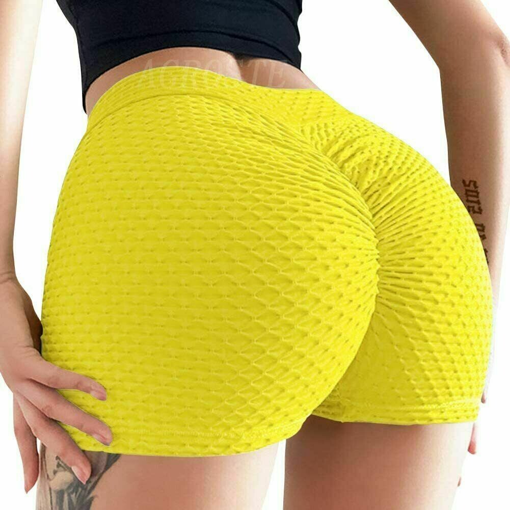Women&#39;s Butt Lift Yoga Shorts, Hot Pants Texture