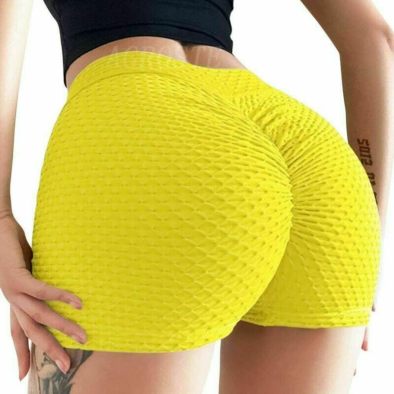 Women&#39;s Butt Lift Yoga Shorts, Hot Pants Texture