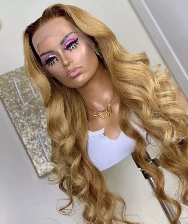 Cambodian ombre highlight wig #27