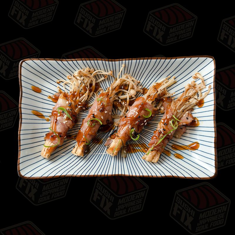 Bacon Enoki Yakitori