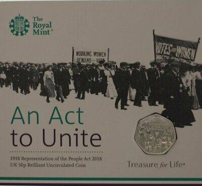 2018 Act to Unite Brilliant Uncirculated 50p coin