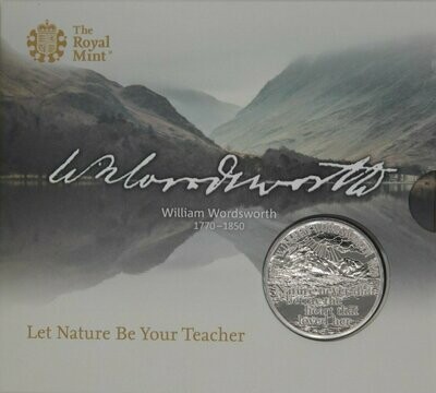 2020 William Wordsworth Brilliant Uncirculated £5 Coin