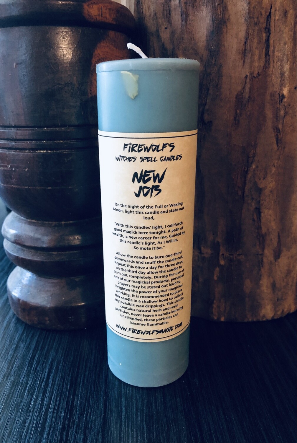 NEW JOB MAGICK Pillar Candle