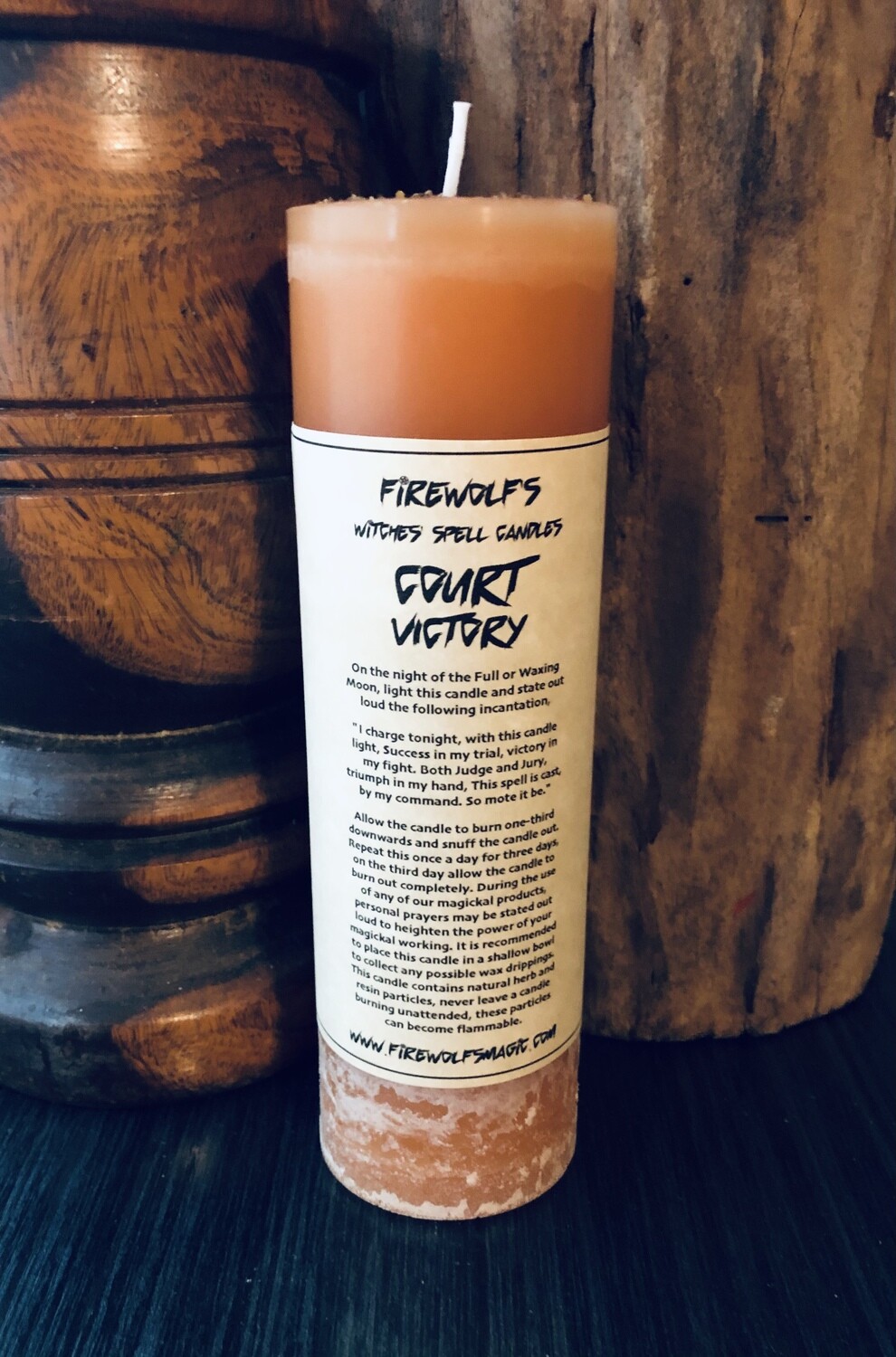 COURT CASE VICTORY Pillar Candle