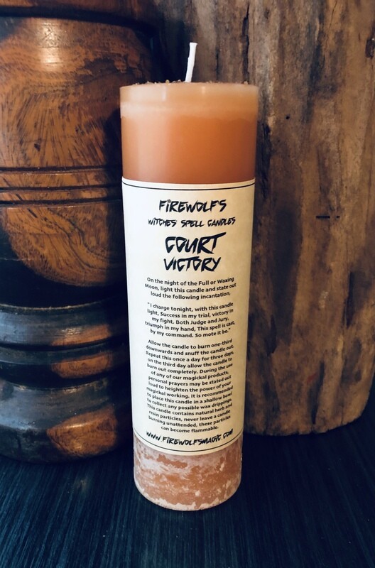 COURT CASE VICTORY Pillar Candle