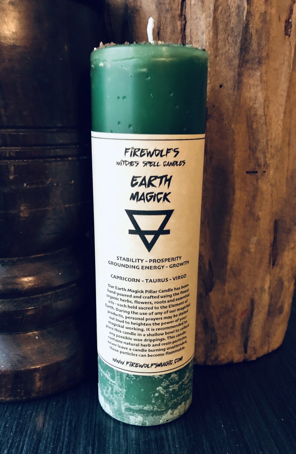 EARTH MAGICK Pillar Candle