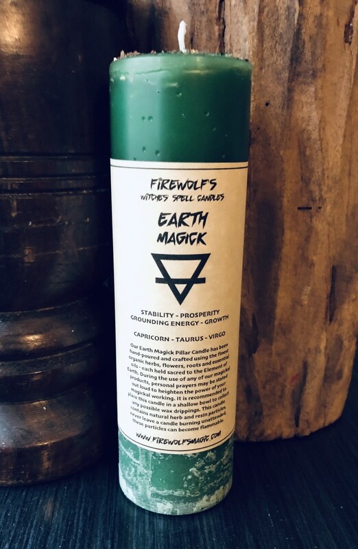 EARTH MAGICK Pillar Candle