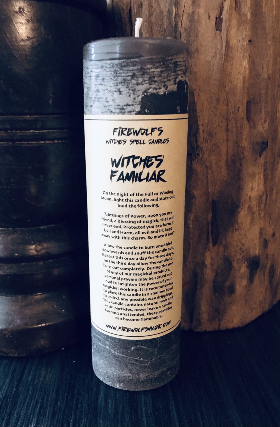 WITCHES' FAMILIAR MAGICK Pillar Candle