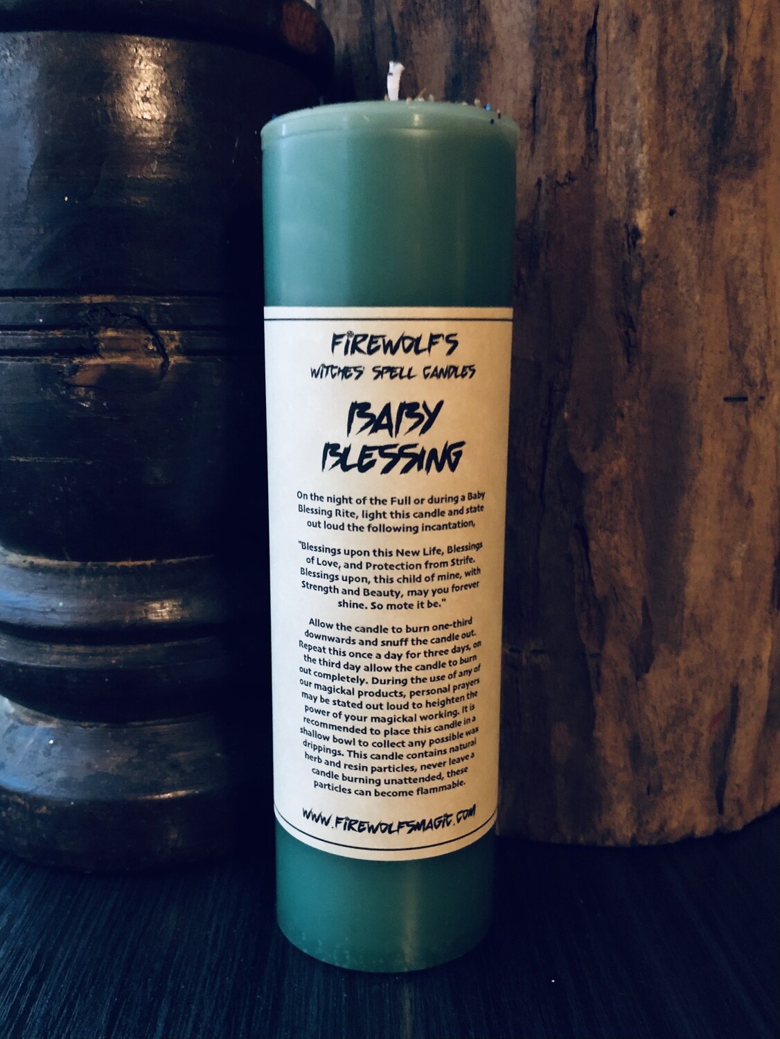 BABY BLESSING Ritual Pillar Candle