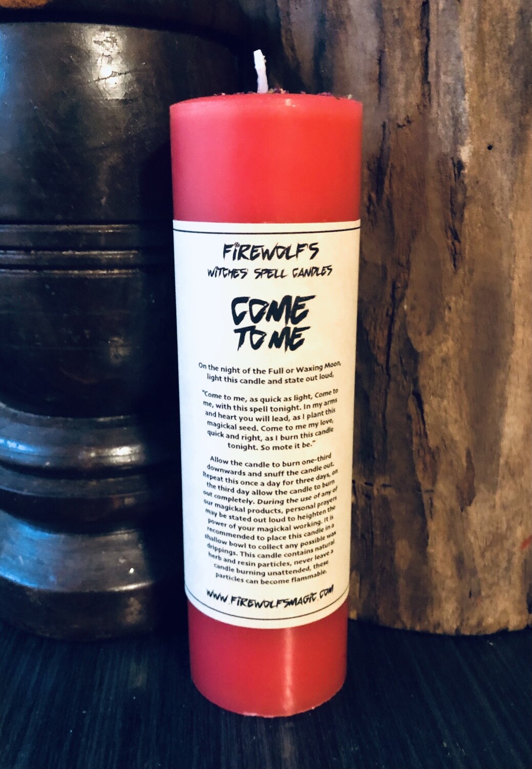COME TO ME MAGICK Pillar Candle