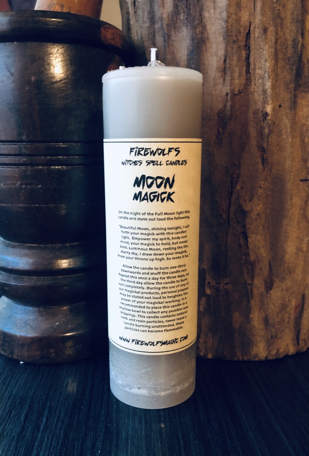 MOON MAGICK Ritual Pillar Candle