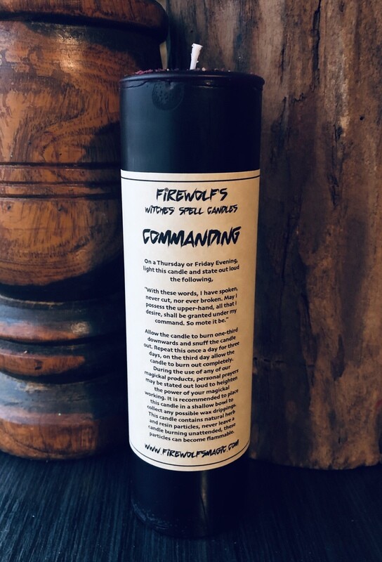 COMMANDING Ritual Pillar Candle