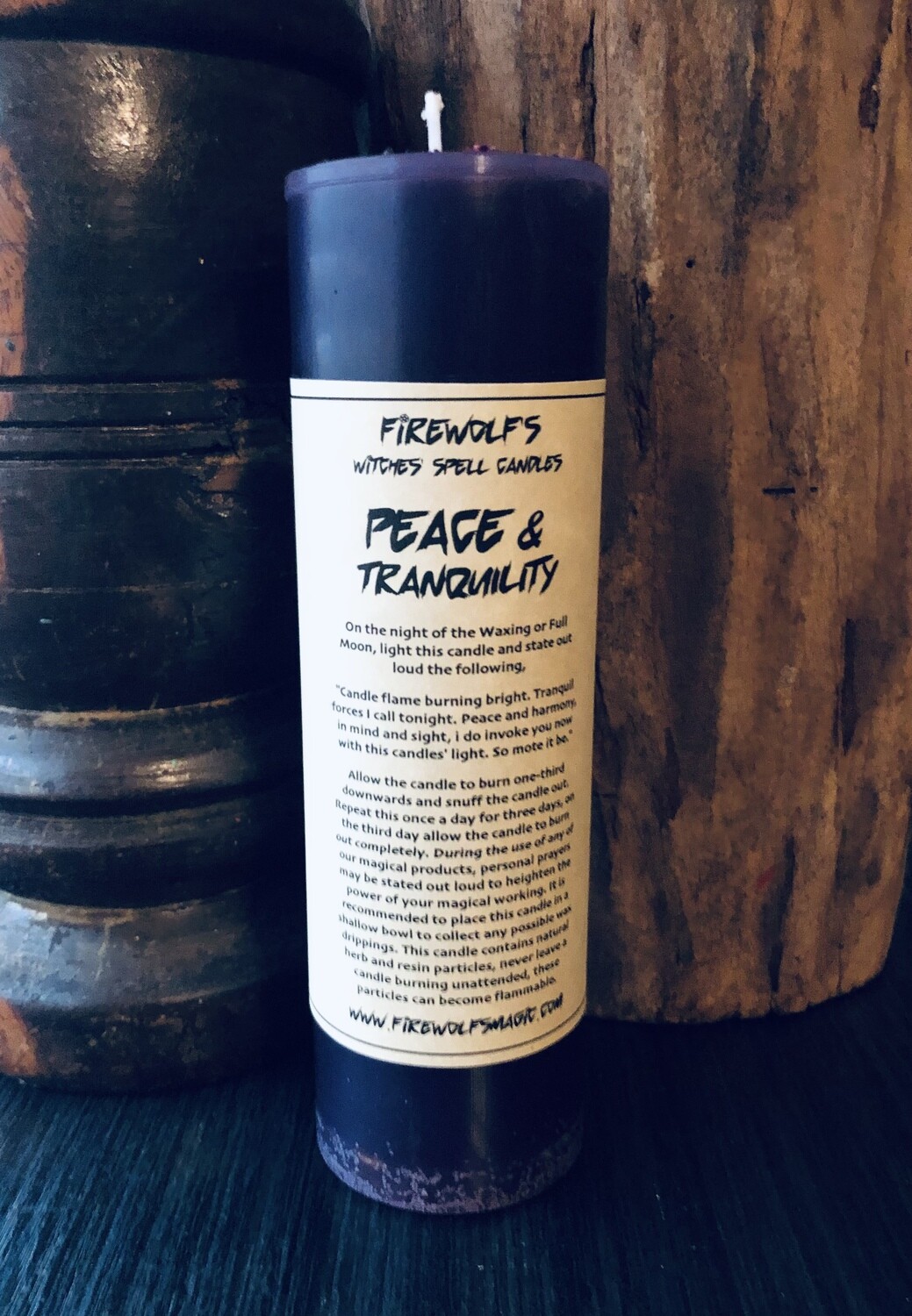 PEACE & TRANQUILITY Pillar Candle