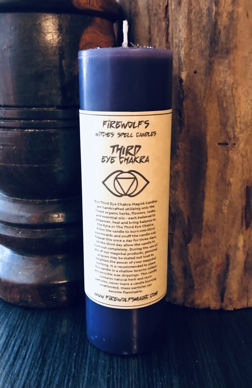 THIRD EYE CHAKRA MAGICK​ Pillar Candle