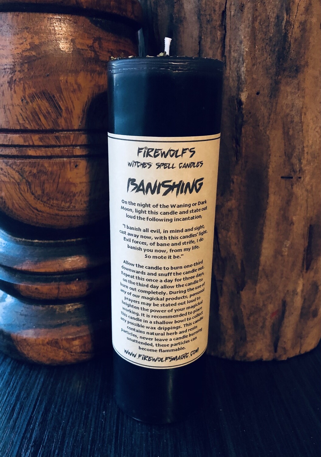 BANISHING Ritual Pillar Candle