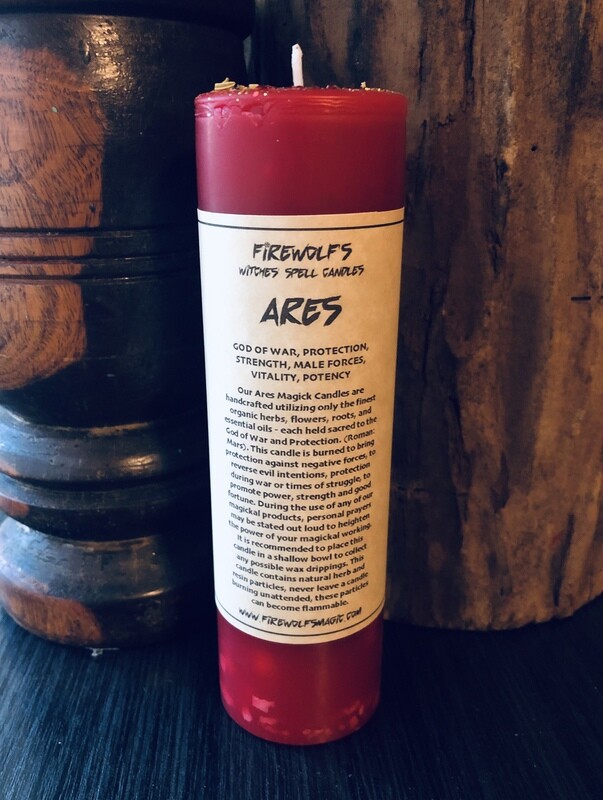 ARES MAGICK Pillar Candle