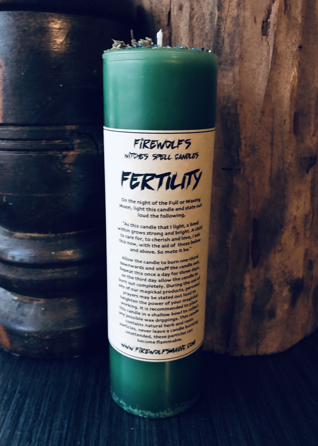 FERTILITY MAGICK Pillar Candle