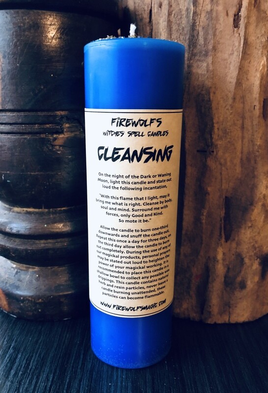 CLEANSING MAGICK Pillar Candle
