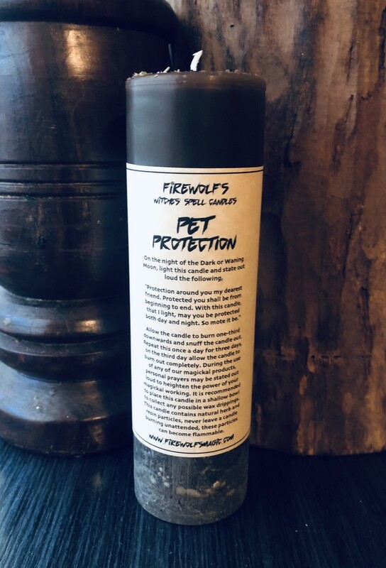 PET PROTECTION Ritual Pillar Candle