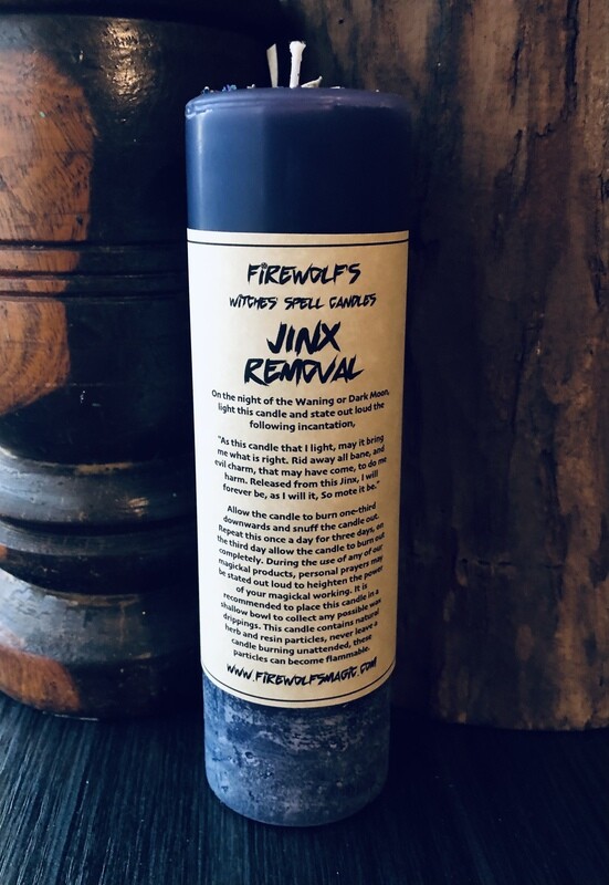 JINX-REMOVING Ritual Pillar Candle