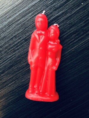 ​BRIDE & GROOM Figure Candle (Red)