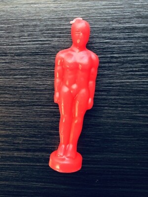 MALE SHAPED Figure Candle (Red)