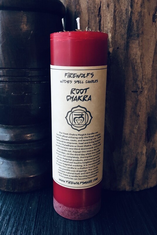 ROOT CHAKRA MAGICK​ Pillar Candle