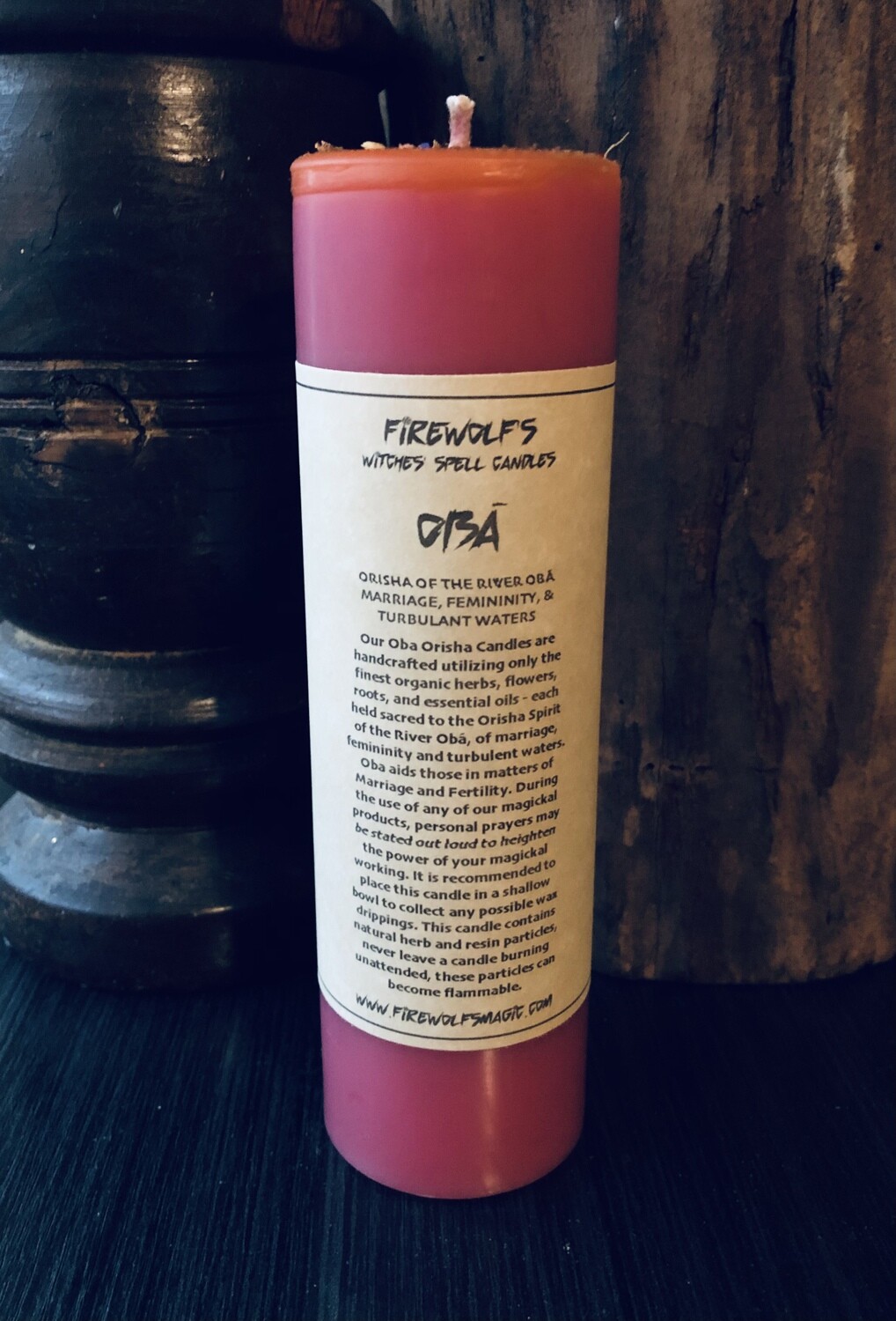 OBÁ - Orisha Pillar Candle