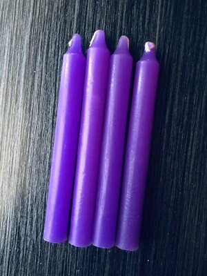 TAPER CANDLES (Purple 6")