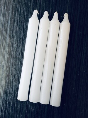 TAPER CANDLES (White 6")