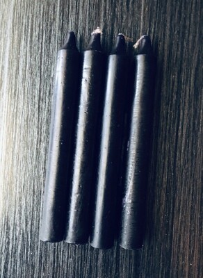 TAPER CANDLES (Black 6")