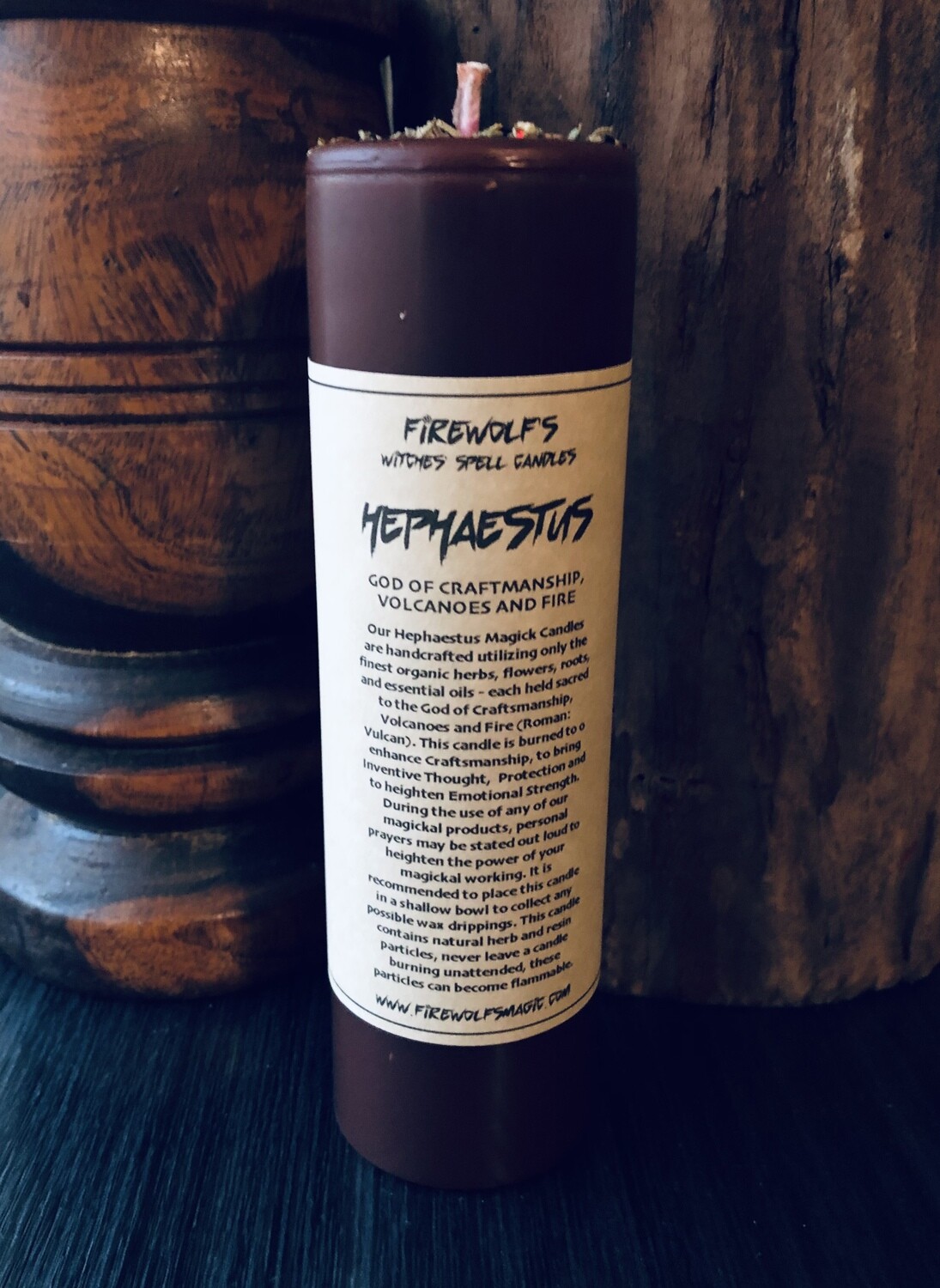 HEPHAESTUS MAGICK Pillar Candle