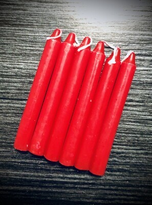 CHIME CANDLES (Red 4”)