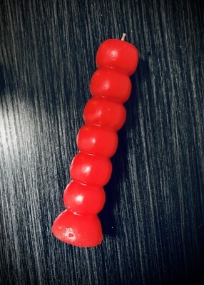 7 KNOB WISHING Candle (Red)