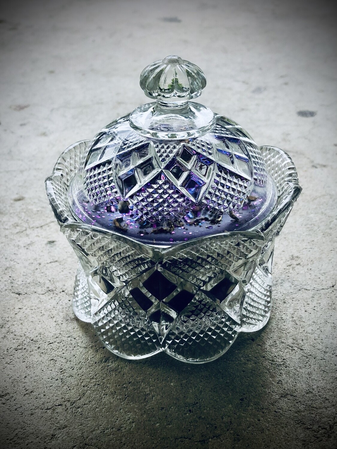 DARK MOON MAGICK - Vintage Glass Candle